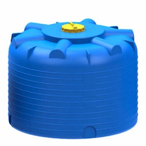 Емкость Пласт Инжиниринг цилиндрическая 15000 л. вертикальный (3070x3070x2420см;синий) - арт.560089