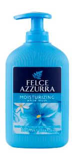 FELCE AZZURRA Увлажняющее жидкое мыло для рук c ароматом белого мускуса MOISTURIZING WHITE MUSK LIQUID SOAP 300 мл