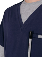 Топ медицинский мужской INDIFORM Frank, синий, S