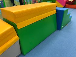 Детские мягкие гимнастические модули маты "Игровые спортивные залы" (набор)