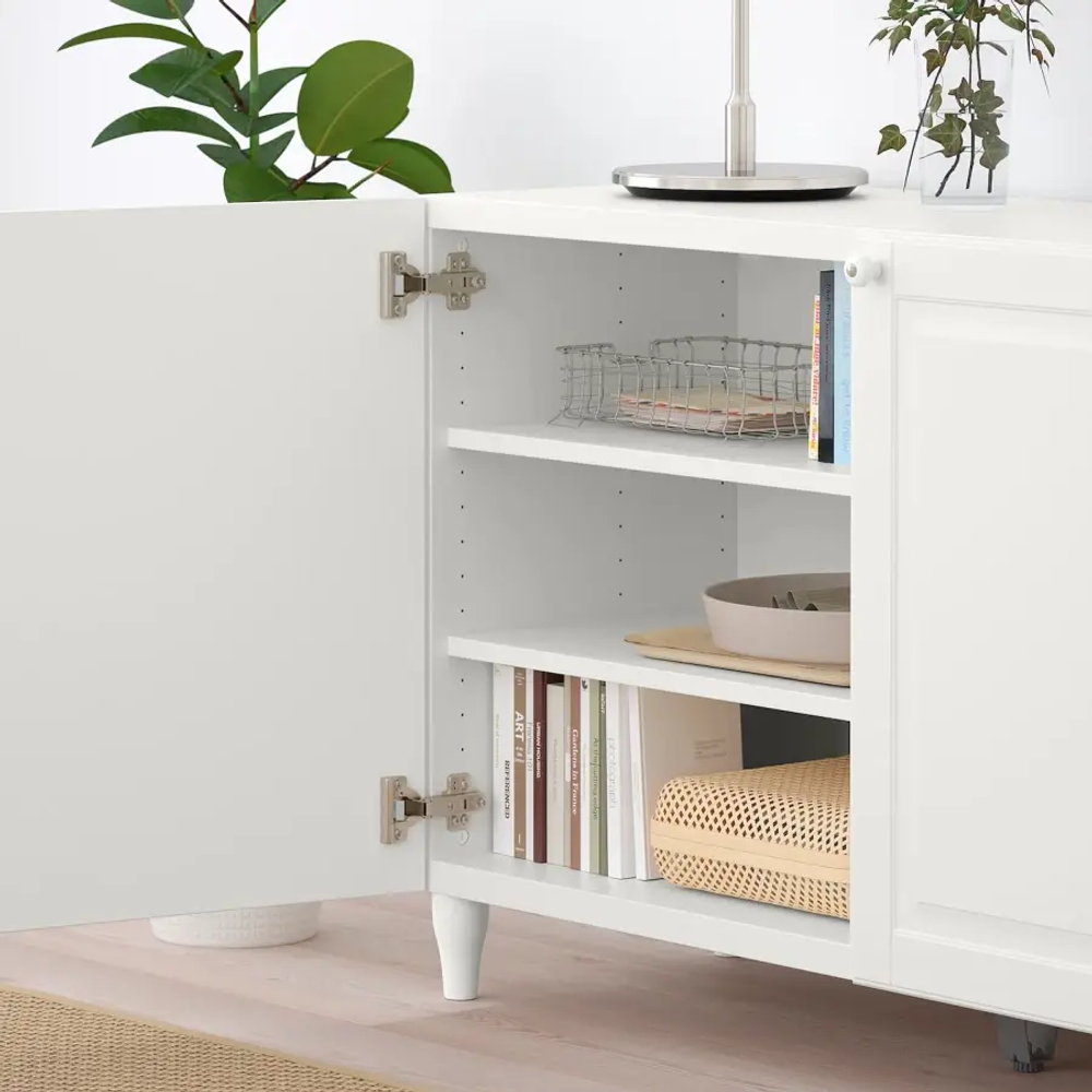 Комбинация для хранения - IKEA BESTÅ/BESTA/БЕСТА/БЕСТО ИКЕА, 120x42x74 см, белый,