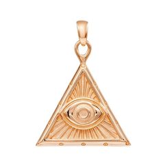 Подвеска Всевидящее Око Бога - кулон из золота 585