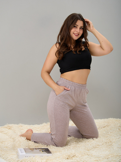 Брюки Бк-498/бежевыймеланж