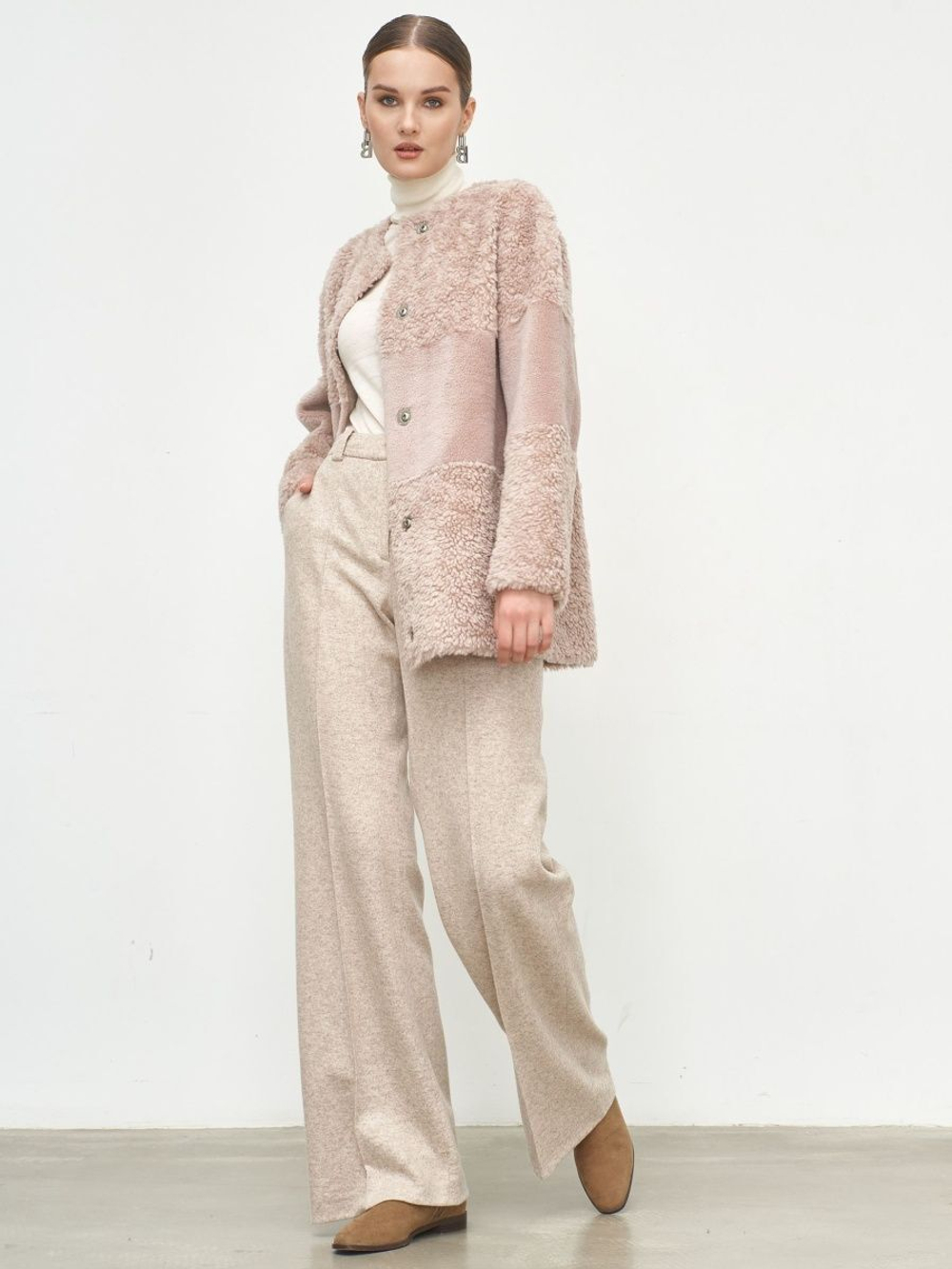 Шуба женская чебурашка тедди, SilverFox (арт. S1235-001)