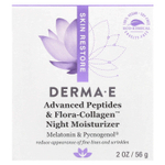 DERMA E, Ночное увлажняющее средство с пептидами и коллагеном с улучшенными свойствами, 56 г (2 унции)