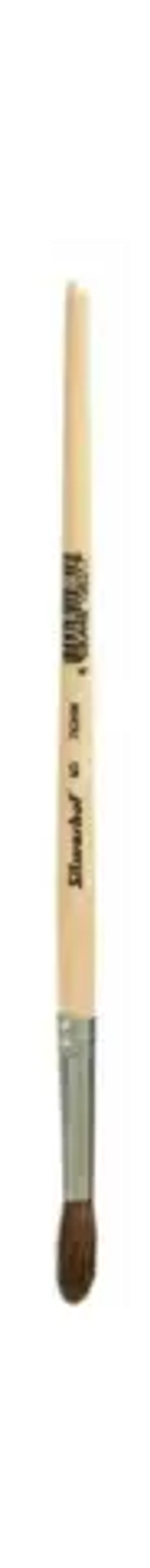 Кисть пони №5 Silwerhof Пластилиновая кол-ция дерев.лакир.ручка 981136