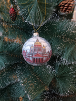 Шар стеклянный "Исакиевский собор",  ручная роспись