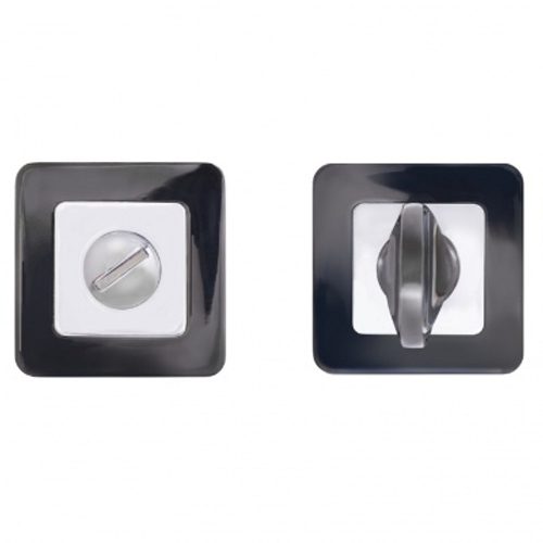 Завертка к ручкам  APT BK-S1 ВТ/СР черн.титан хром Аллюр (10шт/уп)