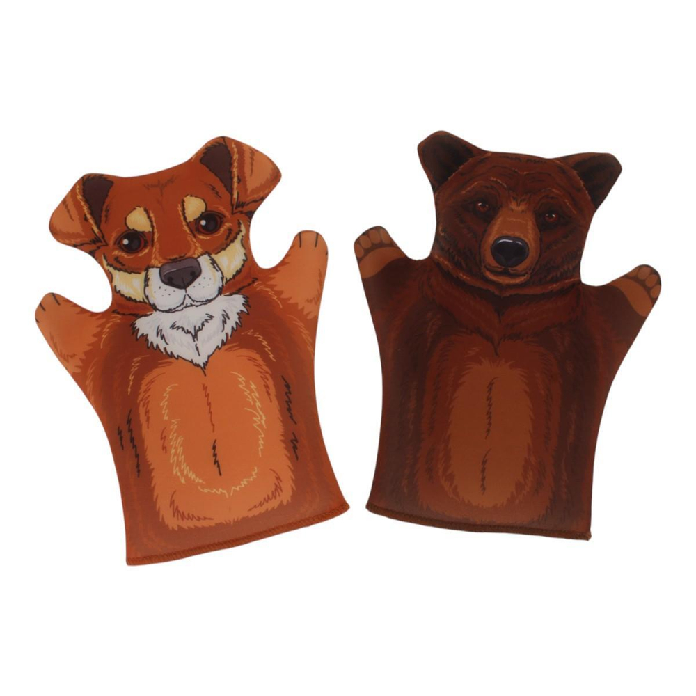 Кукольный театр домашний "Маша и медведь" (6 кукол-перчаток) (Т-Ц)