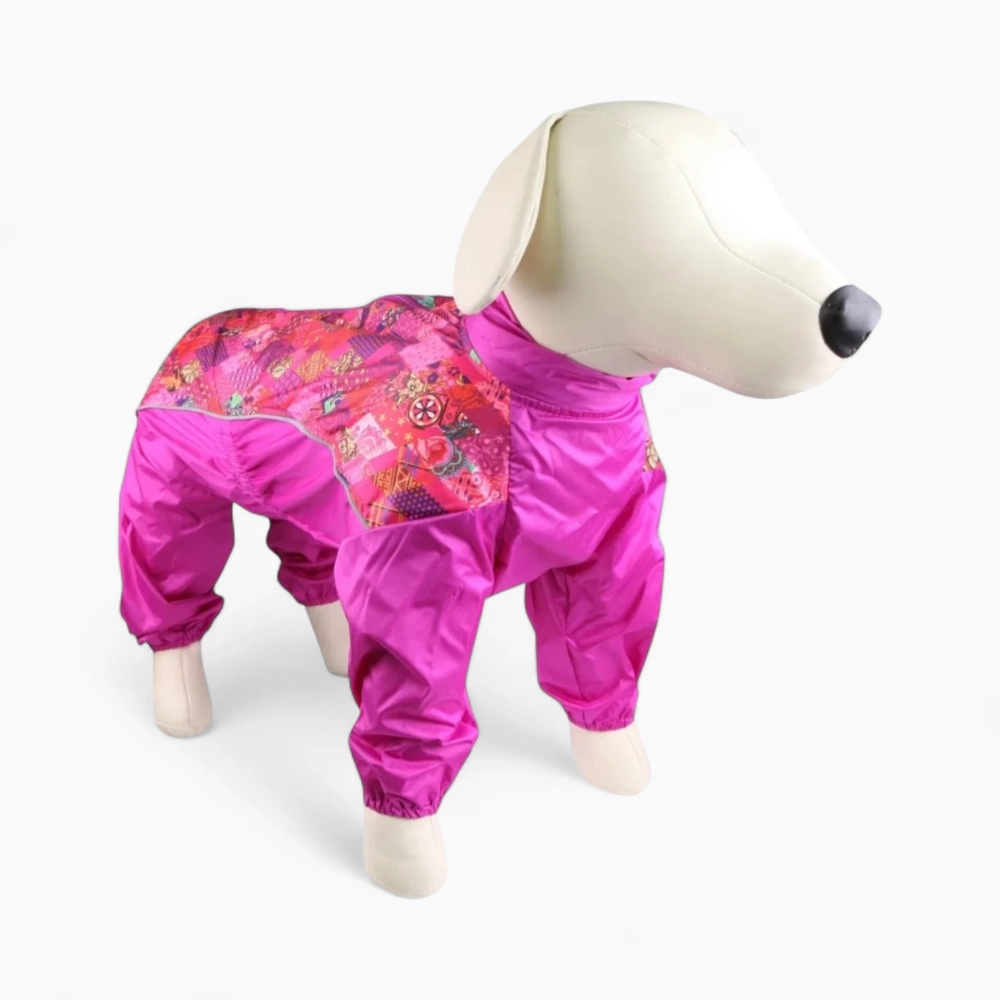 Дождевик для таксы «Роза 2»