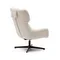 Крутящееся кресло Zalina, белое букле