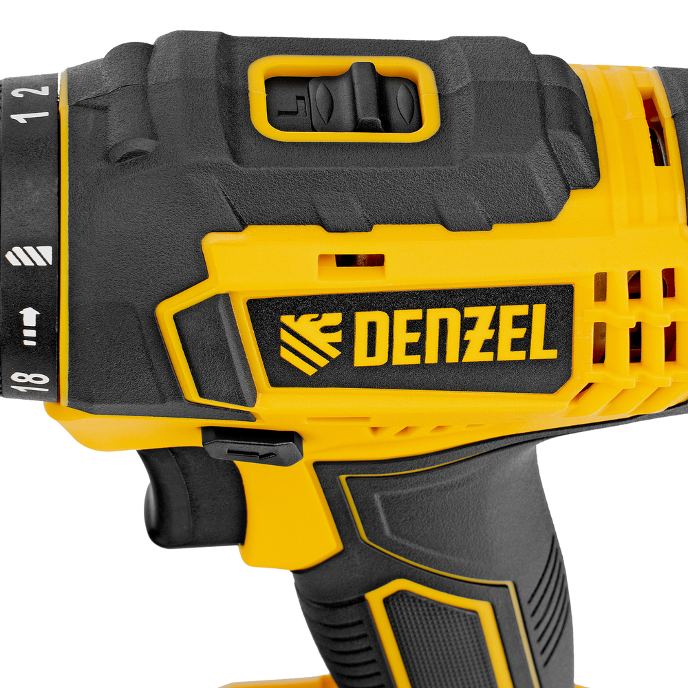 Дрель-шуруповерт аккумуляторная CDL-18-0, Li-Ion, 18 В Denzel