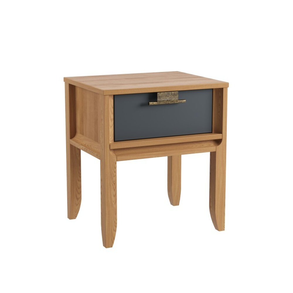 Тумба прикроватная «Бридж» браун/серый 7012