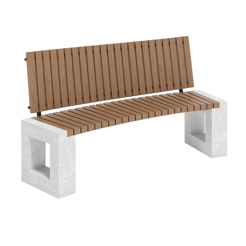 Скамья парковая «Триванисса» со спинкой