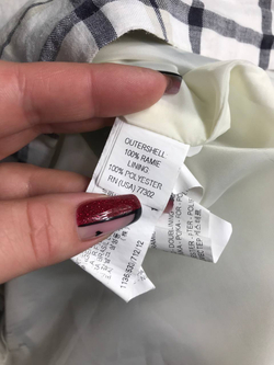 Платье Zara в клетку из крапивы, на 11/12 лет