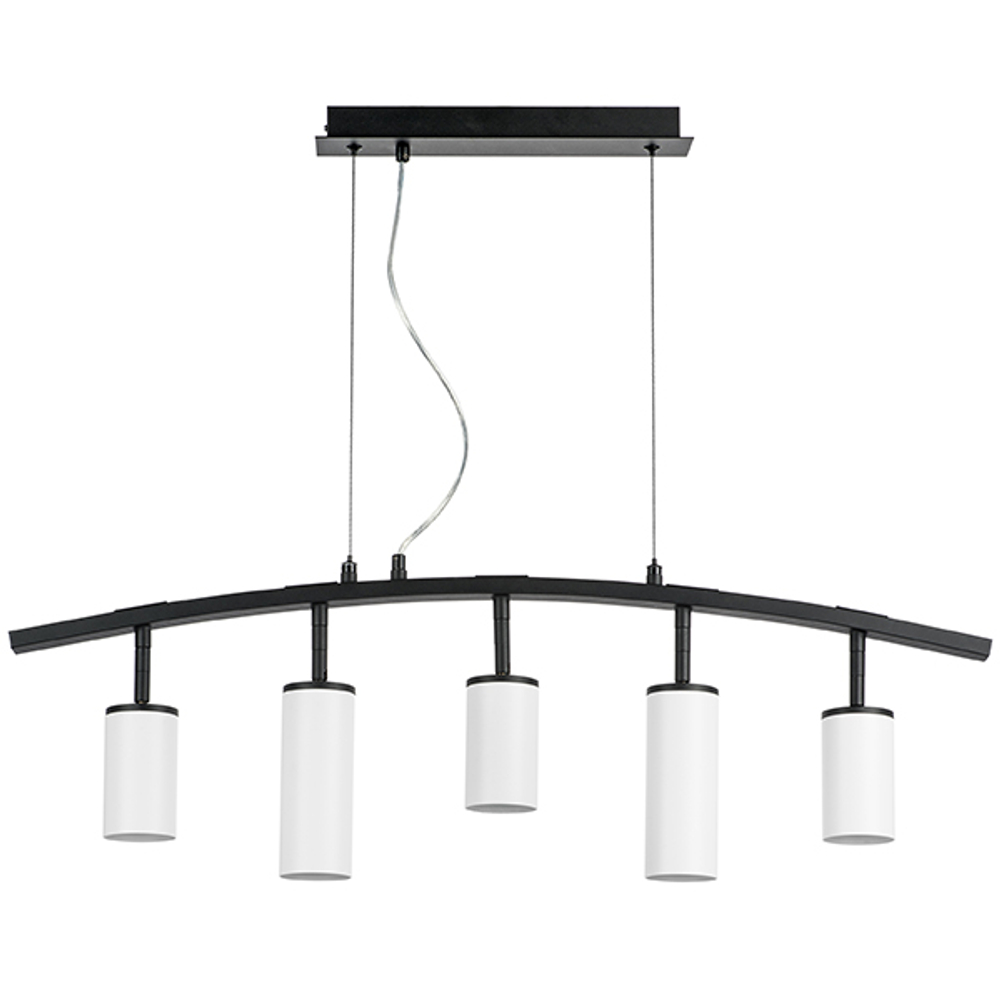 LR735363862 Люстра RULLO 5х50W GU10 ЧЕРНЫЙ/БЕЛЫЙ (571735+214436-3+214486-2)