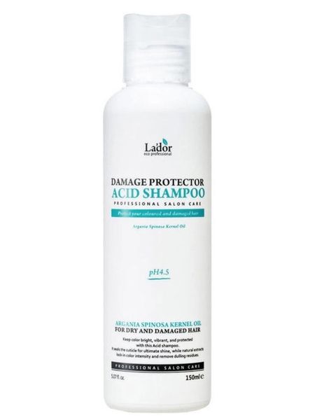 Шампунь с аргановым маслом для повреждённых волос Lador Damaged Protector Acid Shampoo 150 мл