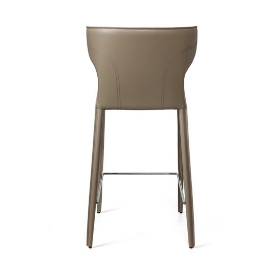 Стул полубарный Austin, кожа нуга