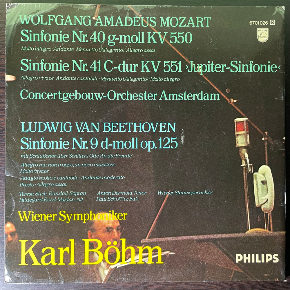 Моцарт, Бетховен - Карл Бем - Последние симфонии 2LP (Германия)