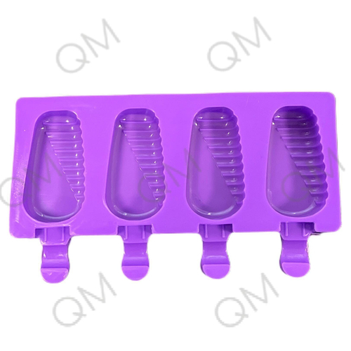 Форма для мороженого «Эскимо в глазури», 19,5112,5 см, 4 ячейки, цвет МИКС