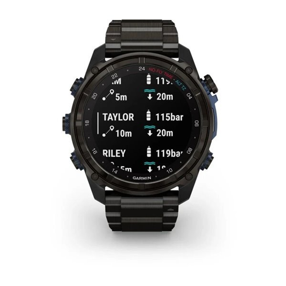 Смарт часы Garmin Descent MK3i - 51 мм карбоново-серые DLC титановые с DLC титановым ремешком