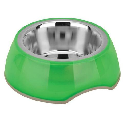 Миска металлическая на подставке из термопластичной резины, 0,85л , Triol