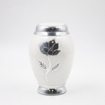 Мини-урна для праха "Перламутр Роза" белая