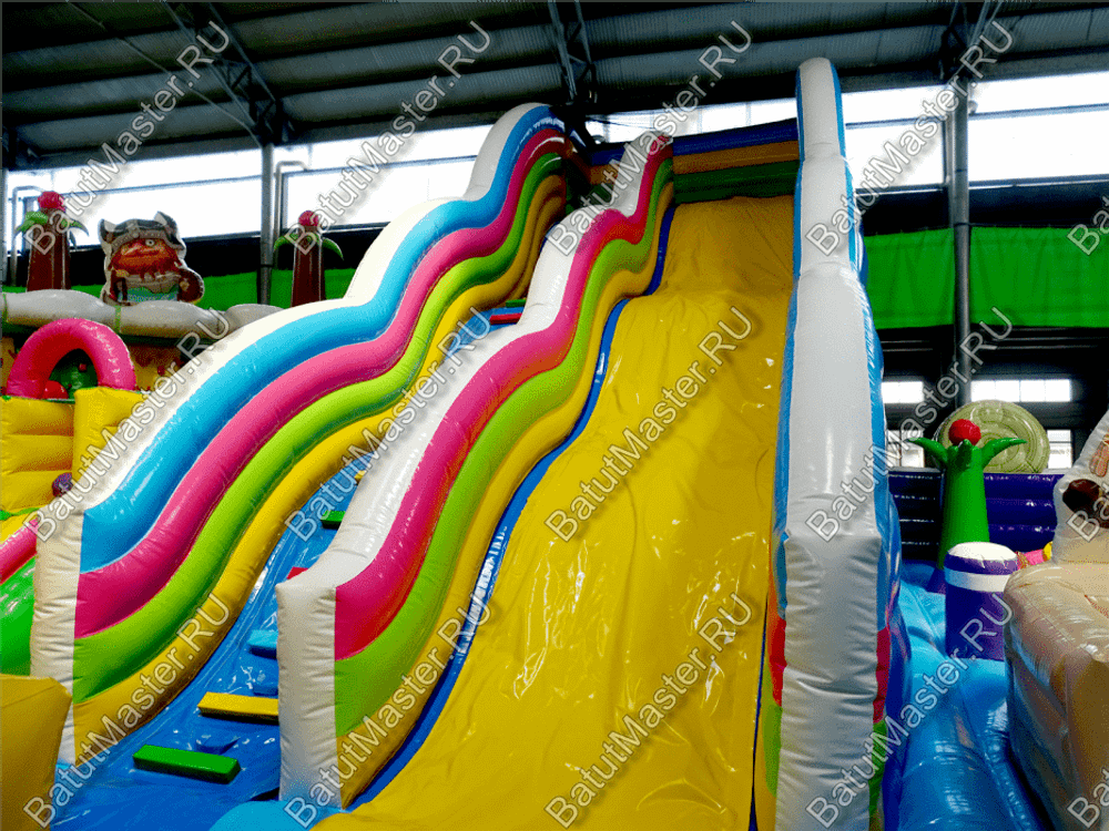 Надувной батут «Детский мегапарк» 18*18*8 м