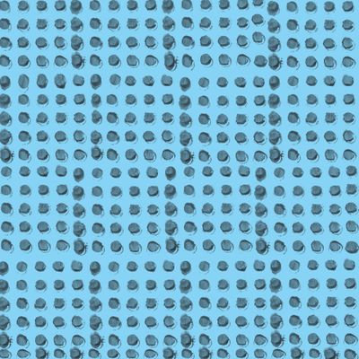 Акварельный горошек на голубом фоне