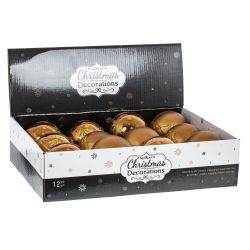 GAEM Набор из 12шт Украшение новогоднее "Шар", D 8 см, L35 W27 H8,5 см