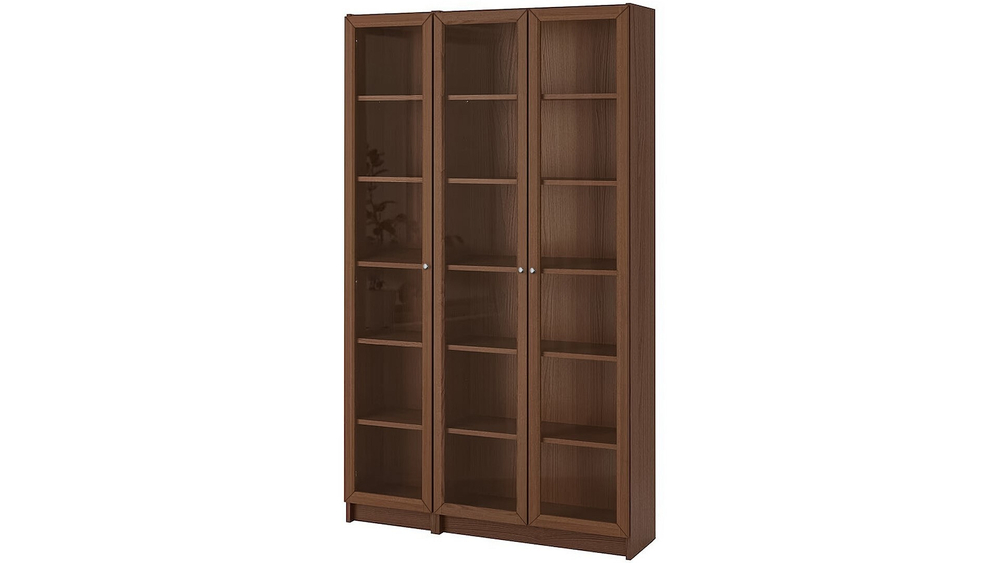 Стеллаж Билли 11 Орех Экко 9459 120*30*202 см, Коричневый   Фиеста