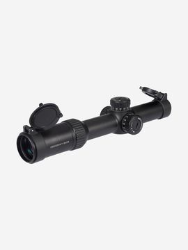 Прицел Gaut  Obsidian 1-8x24, сетка 62 (Half  MD), подсветка красная, 30мм, поправки 1/2  МОА, IPX7, ударная стойкость-ускорение 1000g, 512г