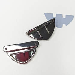 Замок-защелка на зажимах 52*35 Черный никель