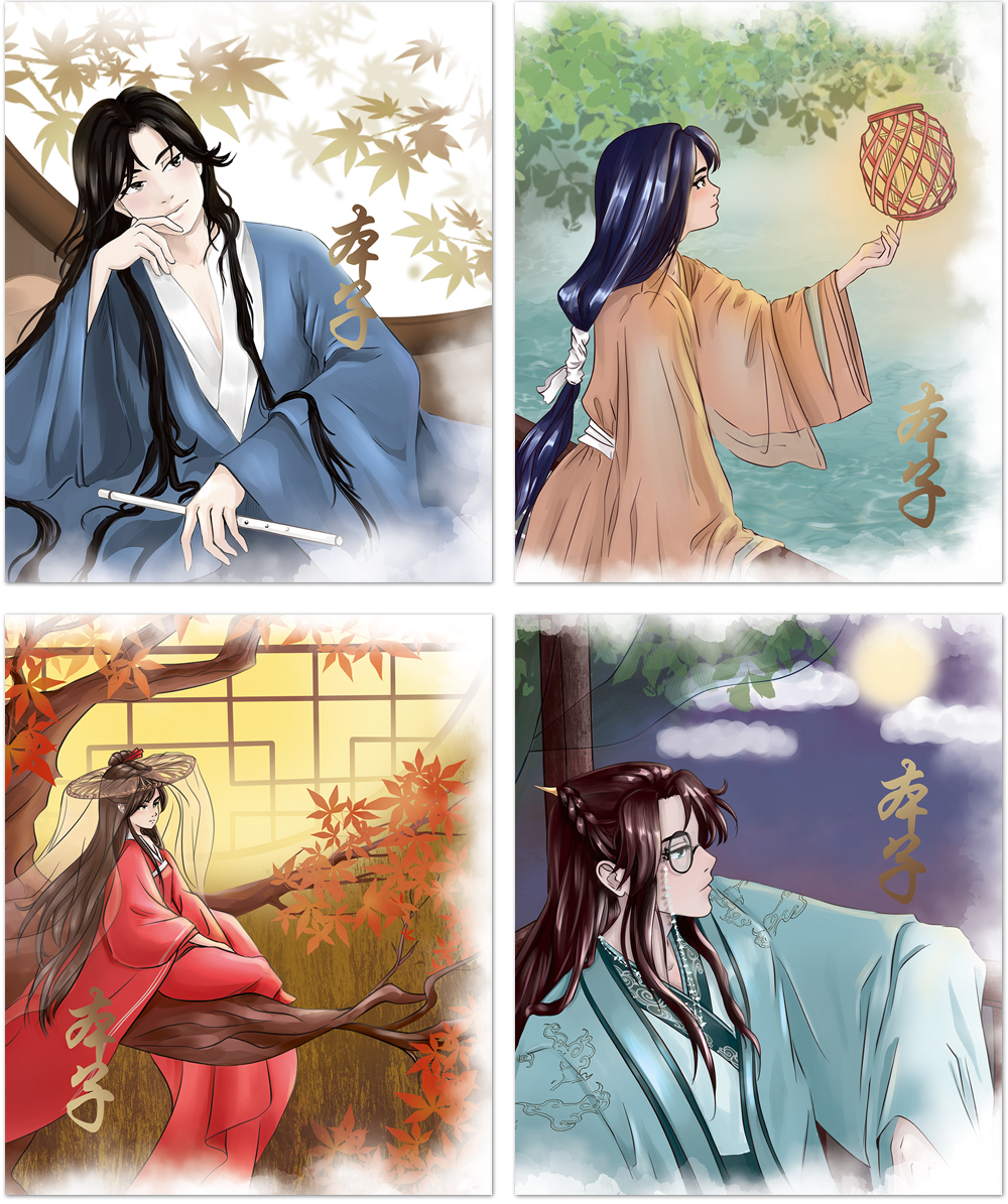 Тетрадь общая 48 листов на скрепке "Anime dreams"