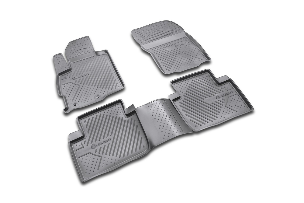 Коврики в салон MITSUBISHI Outlander XL 2005-2010, 2010-2012, 4 шт. (полиуретан, серые) Element.NLC.35.14.211