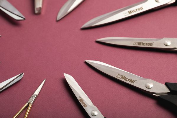 Ножницы закройные (портновские) 21.5 см, для тонких тканей с микро заточкой Micron VIT-33-S