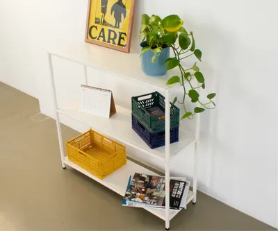 Стеллаж металлический 75х80х25, молочный