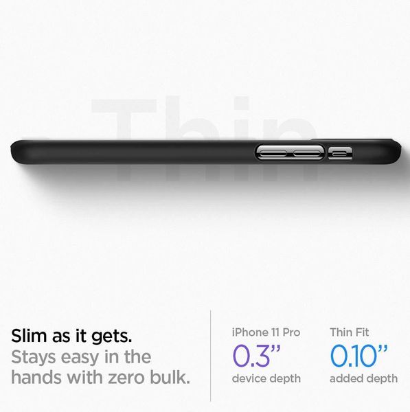 Чехол-накладка SPIGEN для iPhone 11 Pro - Thin Fit - Black