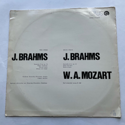 Винтажная виниловая пластинка LP Карло Цекки Carlo Zecchi, Моцарт, Брамс, W. A. Mozart, J. Brahms Sest Nemeckych Tancov / Serenada Pre Orchester (Чехословакия 1972)