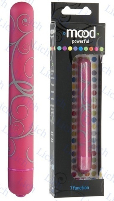 Розовый вибратор с 7 функциями MOOD POWERFUL