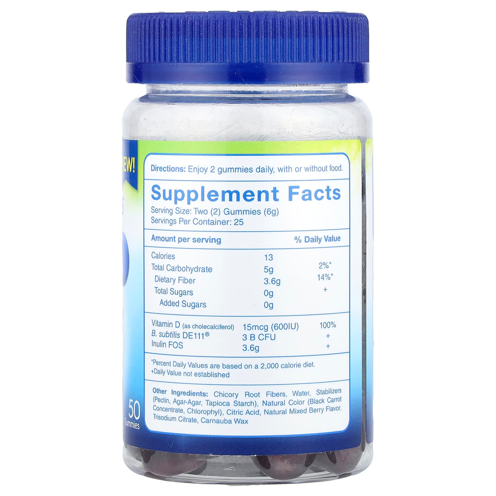 TruBiotics, жевательные таблетки для поддержки пищеварительной и иммунной систем, без сахара, натуральное ягодное ассорти, 50 жевательных таблеток