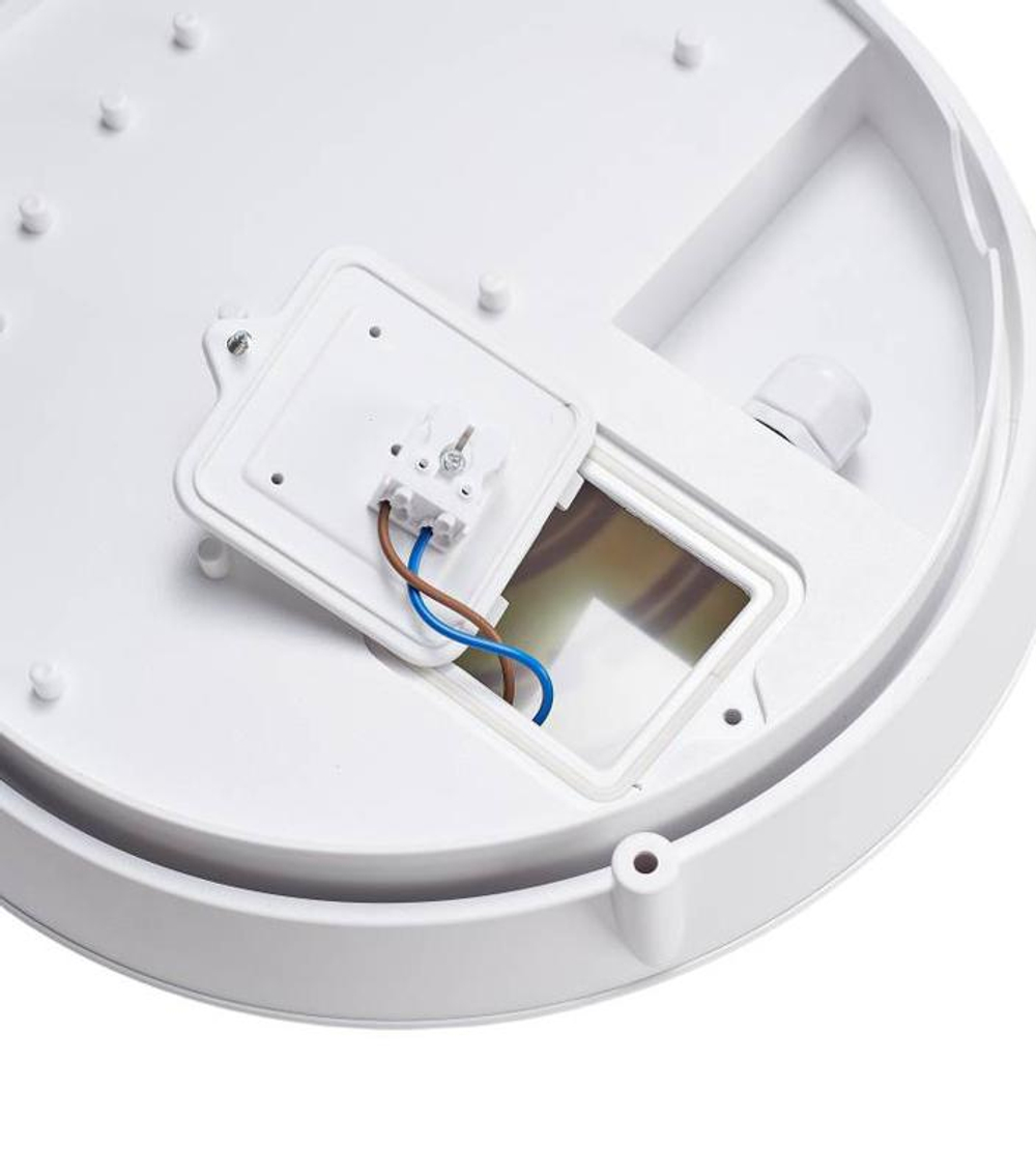 Светильник светодиодный WP 25 C 20W OP 940 D300 WH 300х300х93мм 20Вт 4000К IP66 пылевлагозащ. ЖКХ бел. Русский Свет 15072523330