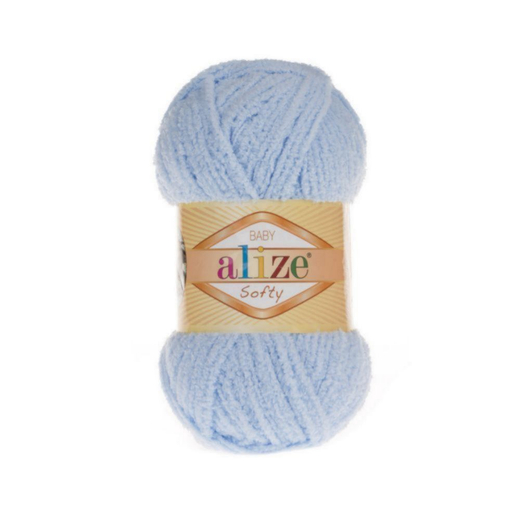 ALIZE "SOFTY" 100% Микрополиэстер, 50 гр., 115 м, Светло-голубой