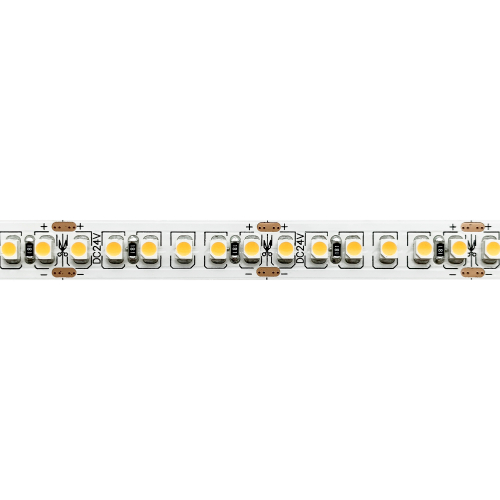 Светодиодная лента 24V 180 Led/м 14.4W/m SMD 2835 1400 Lm/m 3000K IP20, 5000×10 мм