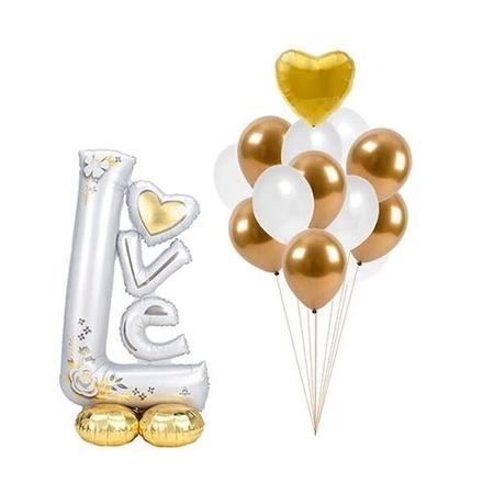 Композиция Love с золотым сердцем