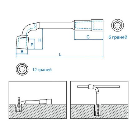 Цена на KING TONY (1080-07) Ключ Г-образный торцевой 7 мм