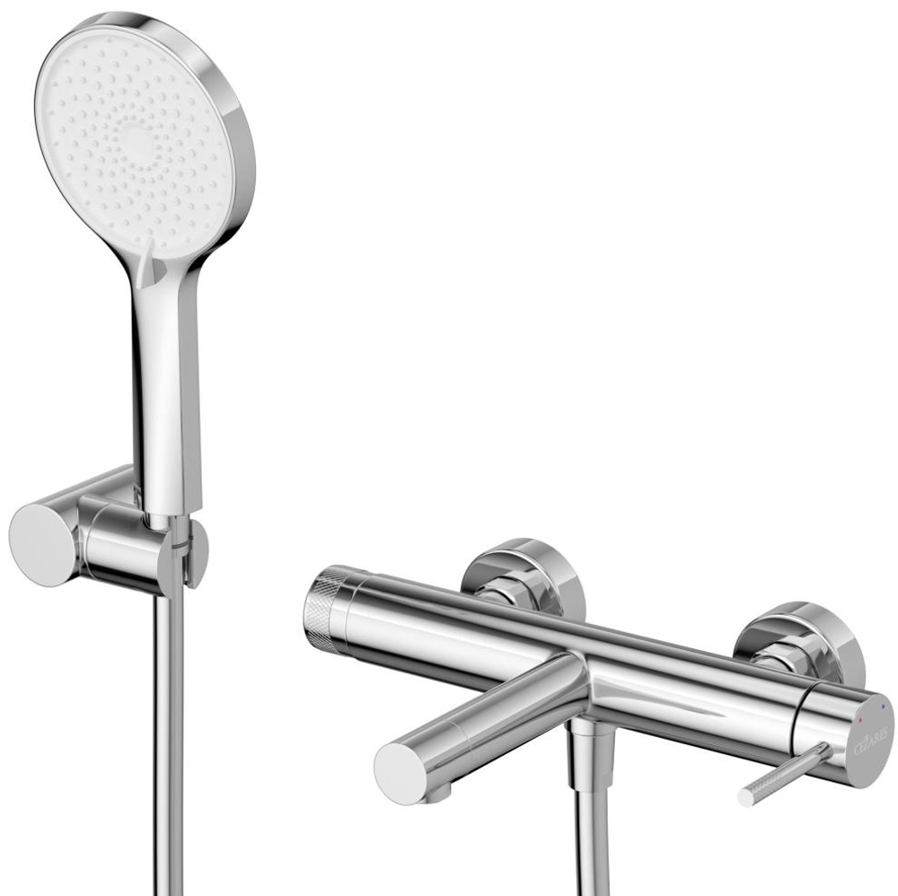 Смеситель CEZARES RELAX-VD-01 для ванны и душа в комплекте с ручным душем, шлангом и держателем