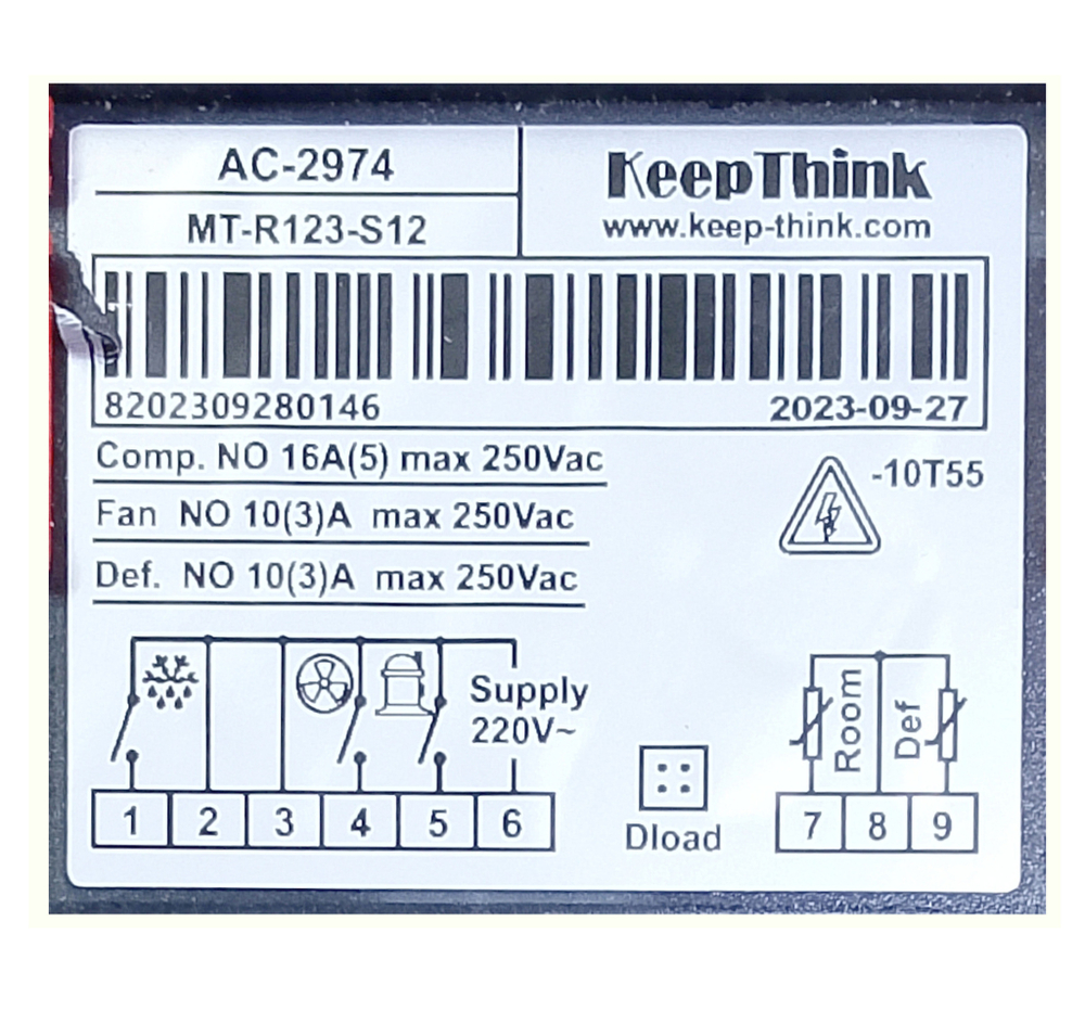 Контроллер KeepThink AC-2974 (MT-R123-S12) 2 датчика