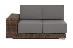 "Капри" модуль диванный правый с подушками, цвет коричневый