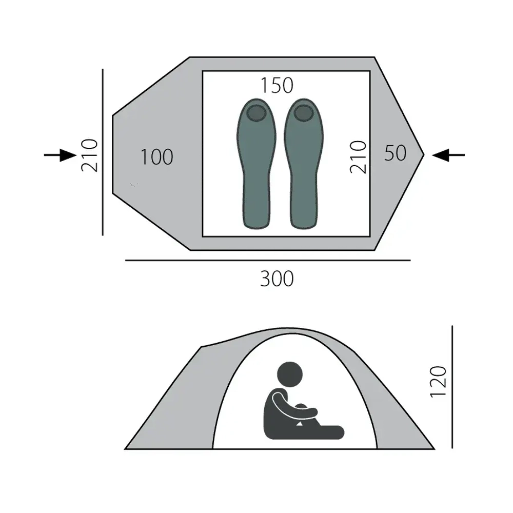 Палатка BTrace Talweg 2 Plus [T0496]
